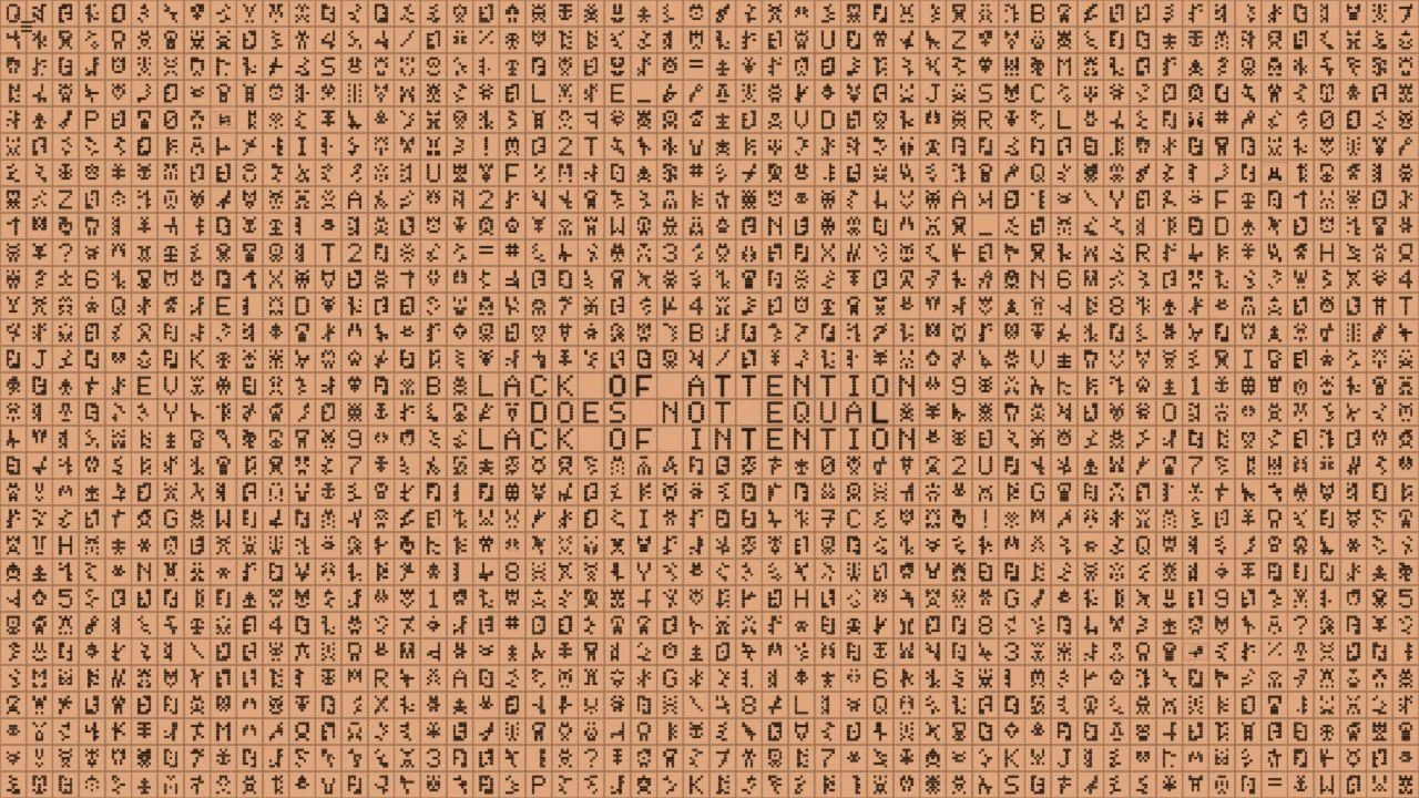 Intention interactive typographic artwork