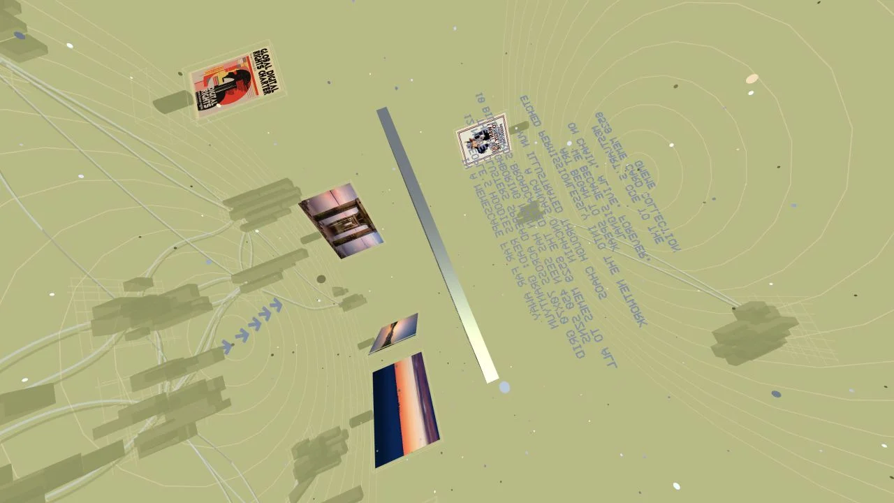 Memescapes generative spatial artwork
